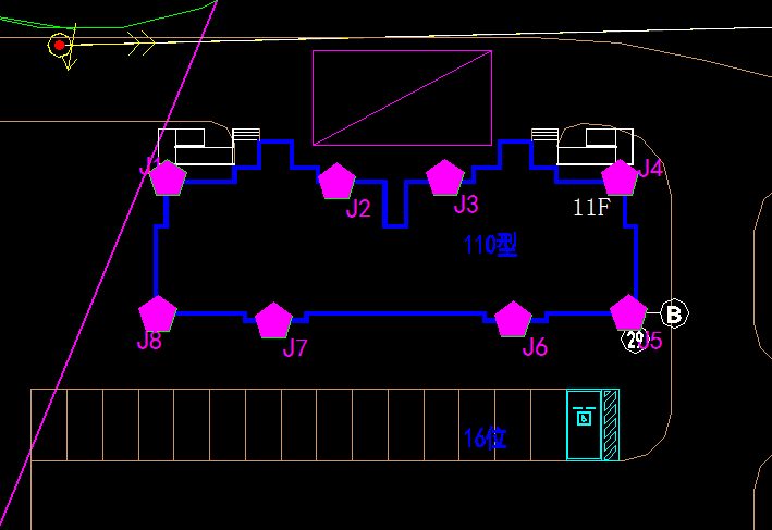 沉降觀測點位布設圖