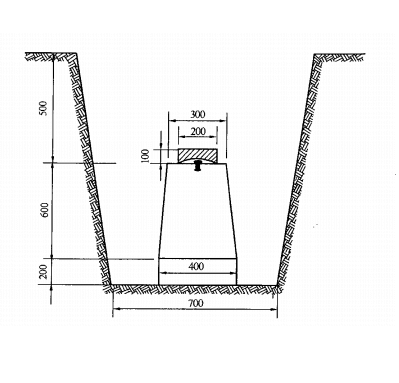 普通混凝土水準標石